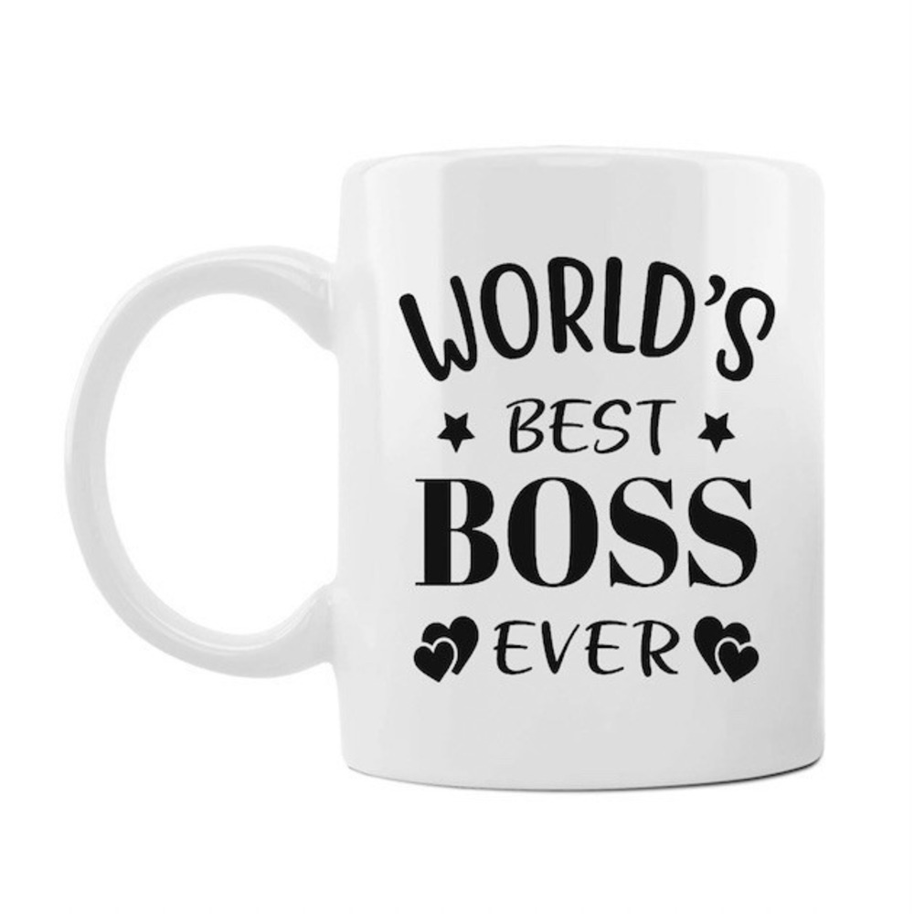 Worlds‎ Best Boss Ever Mug Ceramic Mug Funny Coffee Cup For Friends And Boss